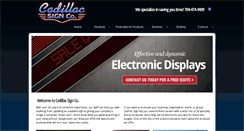 Desktop Screenshot of cadillacsignco.com