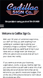 Mobile Screenshot of cadillacsignco.com